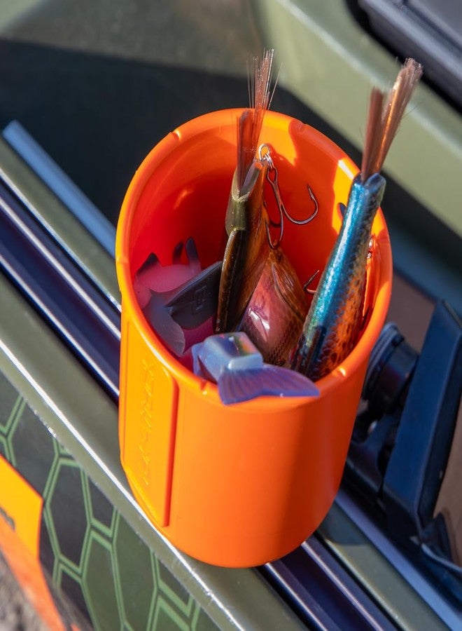 YakAttack MultiMount Cup Holder - Yak Attack Orange | Track Mount Drink Holder for Kayaks & Boats | Compatible with GearTrac & MightyMount | Secure & Versatile | Made in The USA - Image 5